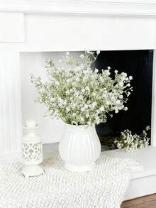 1/80 قطعة من النباتات الاصطناعية باقات زهور الأطفال البلاستيكية الوهمية لعيد الحب، باقة العروس للزفاف، للفازات في المنزل وغرفة الطعام والنوم، ديكورات الأعياد وحفلات الميلاد، ديكورات الحديقة الخارجية