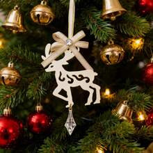 Christmas tree snowman/snowflakes/bells/reindeer/stars/Christmas tree hanging decorations - Amarillo - Ver 1