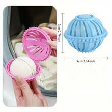 Bola reutilizable para eliminar el cabello para lavadora y secadora, colector de pelo y pelusa de mascotas con agujeros de ventilación y filtro antiatascamiento de colores