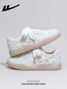 1 Paar WARRIOR Damen Dicksohlige Schnürschuhe mit weicher Sohle, Flache Outdoor-Schuhe, Warme Winterschuhe, Pendlerschuhe, Runde Zehenkappe, Flacher Absatz, rutschfest, einfarbig, elegant, weiche Sohle, Wanderschuhe, geeignet für Studentenabschlussfotos, Flache Schuhe, Niedrige Leder-Sneaker