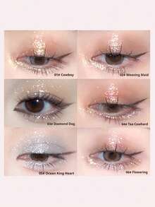 NOVO 纯色闪光眼影，柔软顺滑的哑光底妆，珠光荧光笔，适合日常、派对、舞会、生日、万圣节、圣诞节等 - 01牛郎 - 查看 8