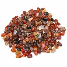 50g/100g Natural Red Agate Crystal Chips Polished Stones, Suitable For Beginners In Reiki, Yoga And Energy Healing, Indoor Plants, Jewelry Making, Wishing Bottles - Natural Stone - View 4