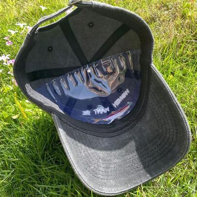 Want Me Fish Fear Me Embroidered Baseball Cap Dad Hat For Men Black