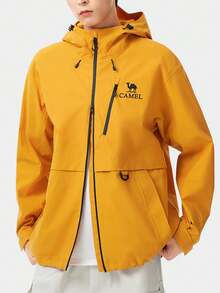 CAMEL CROWN Men's Outdoor Windbreaker Jacket, Triple Protection Single Layer Windproof Jacket, Men's Windproof Waterproof All-Season Jacket, Single Layer Hiking Jacket - Millet Yellow - View 1