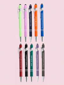 1-120 piezas Bolígrafo personalizado para boda con nombre, bolígrafos de gel personalizados, bolígrafos de enfermera divertidos personalizados, bolígrafos de pareja personalizables, bolígrafos de maestro, bolígrafos de escritura suave, bolígrafos de negocios grabados, adecuados para regalos de cumpleaños, Día del Maestro, oficina, ideas de regalos para él/ella, estudiantes, trabajadores