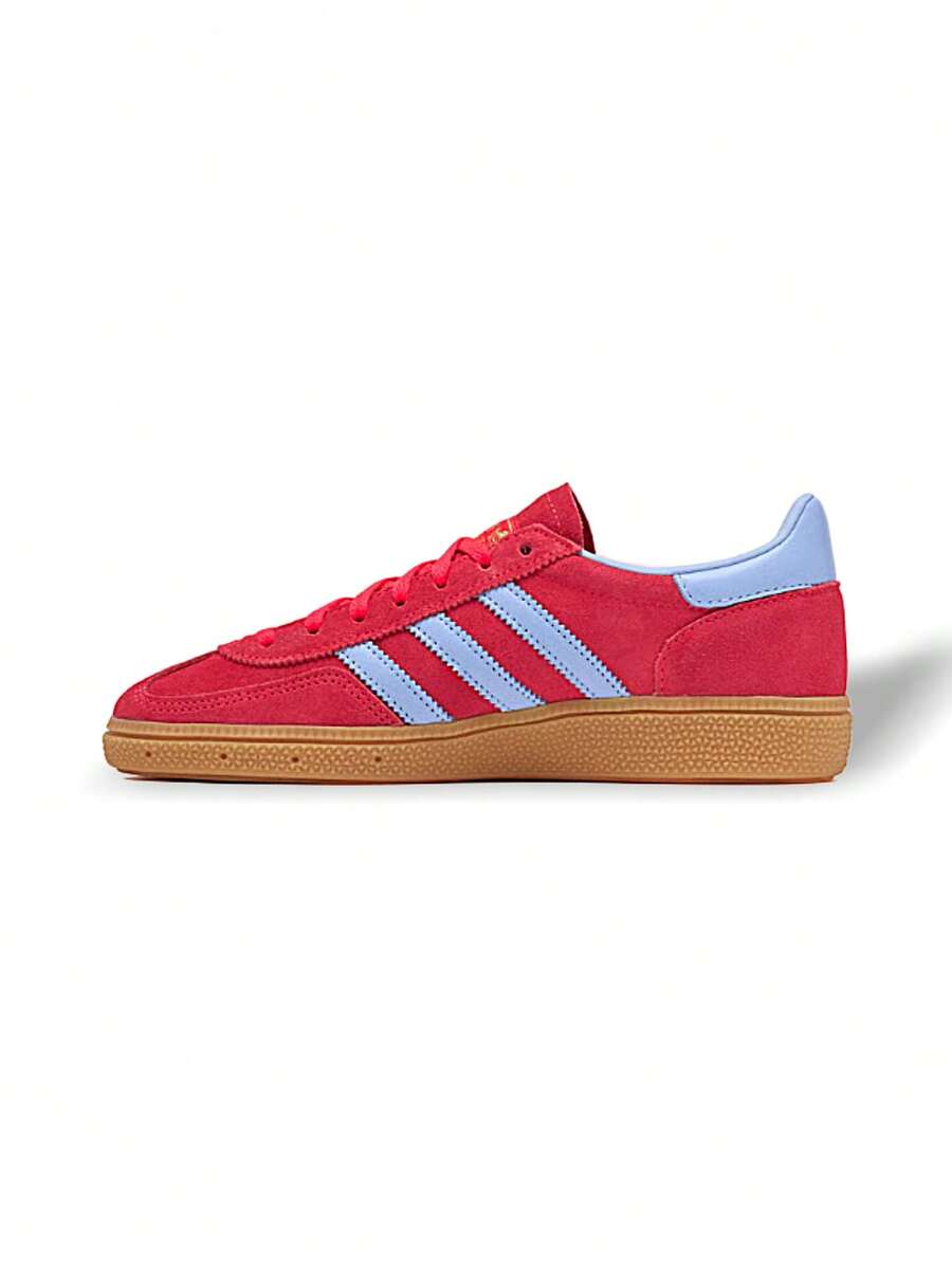 Adidas Handball Spezial 女士休闲鞋 轻便缓震透气舒适厚底 Logo 亲肤百搭 日常健身通勤下班休闲旅行约会 红色 JR3607 - 紅色 - 查看 1