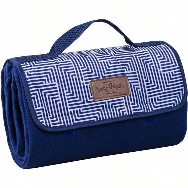 Fleece Picnic Rug Portable Outdoor Camping Durable Fabric Foldable Waterproof Large Size Lightweight Beach/Carry Strap