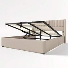 Bed Frames - Beige + Linen + 180cm*200cm - 查看 4