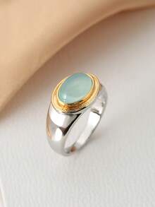 Anillo bicolor vintage - Multicolor - Ver 10