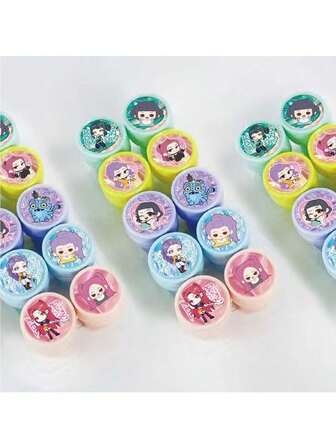 10个卡通动漫人物手办 KPOPPP Signet 多样原创多色展示时尚奖励礼物收藏玩具节日派对小礼物