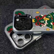 Phone Phone 17 Pro CaseUn teléfono diseñado con un árbol, 17, 16, 15, 14, 13, 12, 11 Plus Pro, es un día festivo. Incorporar tema de alegría. Resistente a caídas - Negro - Ver 3