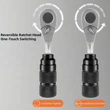 1 Set Bicycle Cassette Lockring Wrench, Multifunctional Aluminum Alloy Repair Tool Kit, Maintenance Tools For Cycling, Includes Air Pump And Cassette Lockring Wrench - Multicolor - View 8