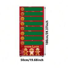 1pc Rolling Game Score Scroll, Durable Polyester Holiday Game Board For Family Gatherings, Winter Festive Decorations, No Electricity Needed, Christmas Party Decorations, Festive Table Setting, Playful Design, Easy Setup Game, Games, Board Games - Multicolor - View 20
