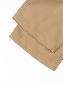 1 pieza Pantalón cargo informal de diseño de moda para niñas preadolescentes - Caqui - Ver 5