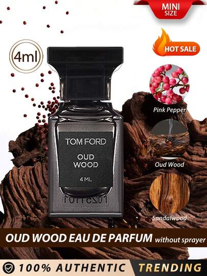Tom Ford トム フォード [ミニ] ウード ウッド EDP 4ml / カルダモン、ピンクペッパー、パチョリ、アンバー、ウード、トンカビーン / ウードノート、エキゾチックウッド、温かみのあるアンバーを巧みに組み合わせた画期的な香り / 希少なウードノートを配合したウードウッドは、深みのあるアーシーなセンシュアリティで五感を圧倒します。エキゾチックなローズウッドとカルダモンが、スモーキーな香り、貴重なウードノート、サンダルウッド、ベチバーのブレンドへと変化します。トンカビーンとアンバーが温かみとセンシュアリティを添えます。