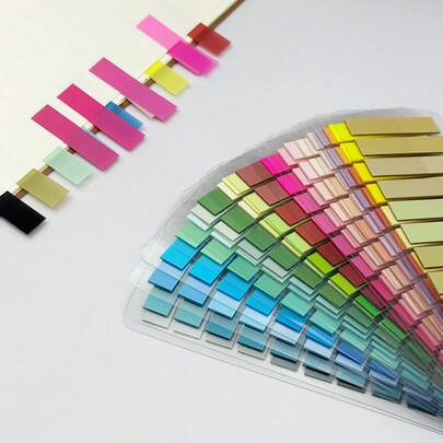 200 hojas Marcadores de página adhesivos, Pestañas adhesivas de notas Morandi de colores, escriturables y reposicionables, tiras de índice de marcadores de libro