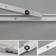 شريط انزلاق عالمي للنجارة، شريط انزلاق مزود بحلقة تثبيت، شريط انزلاق معدل للنجارة، مسار سكة انزلاق للمنضدة المنشار المنزلقة، أداة مساعدة لتعديل DIY لمقبض الدفع المحدود