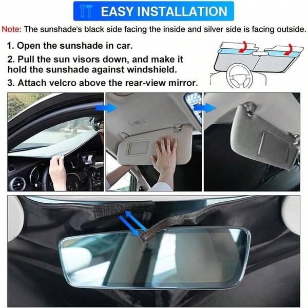 Sun Shade Fit For  Focus 2012-2018 Hatchback Accessories Window Shade Foldable Sun Visor Protector Blocks U...