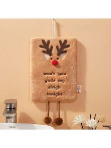 圣诞主题手巾，可悬挂，加厚珊瑚绒材质，厨房吸水速干，卡通图案，家居浴室装饰，秋季装饰，返校季装饰，美容院适用，家庭浴室淋浴毛巾，适用于美容院、酒店、运动、家居用品、毛巾、护肤品 - 彩色 - 查看 10