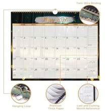 CZ 2026 Calendar 2026 Wall Calendar JAN 2026 DEC 2026 15 X 11.5 Large Wall Calendar 2026 With Spiral Binding Notes Todo List Perfect 2026 Calendars 12 Month For Organizing 5837 - 如圖 - 查看 6