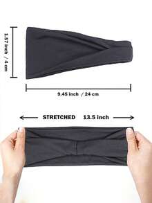 6 قطع شريط رأس مرن للنساء، شرائط رأس مرنة عالية الجودة مانعة للانزلاق، شرائط رأس رياضية ماصة، شرائط رأس ناعمة ملتوية، مناسبة للحياة اليومية والرياضة والموضة والتمرين والسفر أو الجري في فصل الشتاء لتدفئة الرأس