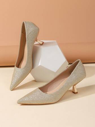 Tacones altos de punta francesa para mujer, tacones finos y estilizados, cómodos y de moda para ir al trabajo, fiestas, uso diario, zapatos elegantes y minimalistas de slip-on para el trabajo