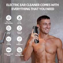 GSYY Rechargeable Ear Fl With 4 Pressure Modes For  And Effective Ear  Removal At He Includes 10+2 Replaceable Ear Ts For Custized Ear Irrigan Kit Ideal For Daily Ear Care And Hiene Maintece - 米色 - 查看 2