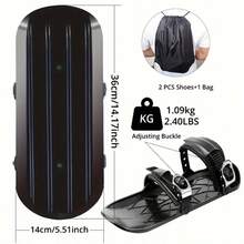 1PC New Mini Ski Shoes Mini Ski Skates Snowboarding Supplies Ski Boots Ski Board