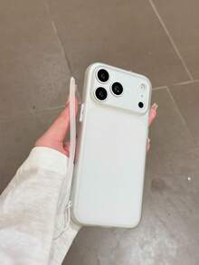 1pc Matte Ultra-Thin Phone Protective Case, Skin-Friendly Touch, Independent Buttons, Sensitive, Comes With 1pc Silicone Phone Lanyard, Compatible With IPhone 17 Pro Max, 16 Pro, 15 Pro Max, 14 Pro Max, 13, 12 Pro Max, 11 - Clear - View 6