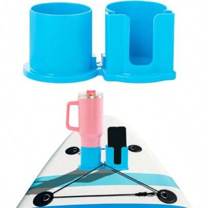 Paddleboard Cup Holder Kayak Bottle Paddle Board And Stand Up Paddle Board Accessories 2 In 1 Stand Up Paddleboard Drink Holder For Types Of Cup Bottle Drink And Phone Storage