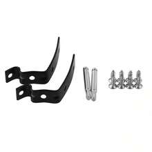 2Set Audi A3 S4 B6 2002-2006 Glove Box Lid Hinge Snapped Repair Fix Kit Brackets UK - Black - View 3