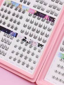 272簇3-12毫米混合上下睫毛，大容量睫毛册，无需胶水 - C - 查看 10