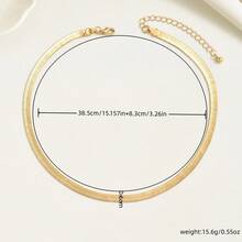 1pc Minimalist Elegant Niche Design High-Quality Thin Snake Bone Necklace, Suitable For Women's Daily Wear