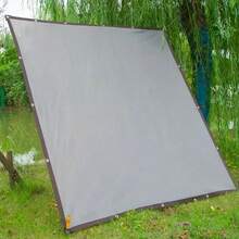 High-Durability Outdoor Sunshade Net - UV & Heat Resistant, Large Shade Sail For Patio And Garden, Grey - Grey - View 8