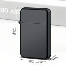 2026  NEWNewThis Is A Metal Torch Lighter Designed For Outdoor Use, Featuring A Windproof Red Flame And A Stylish Dragon Pattern. It Operates On Butane Gas, Which Is Not Included, And Is Perfect For Camping And Bbqs. The Flame Is Adjustable - màu đen - Xem 7