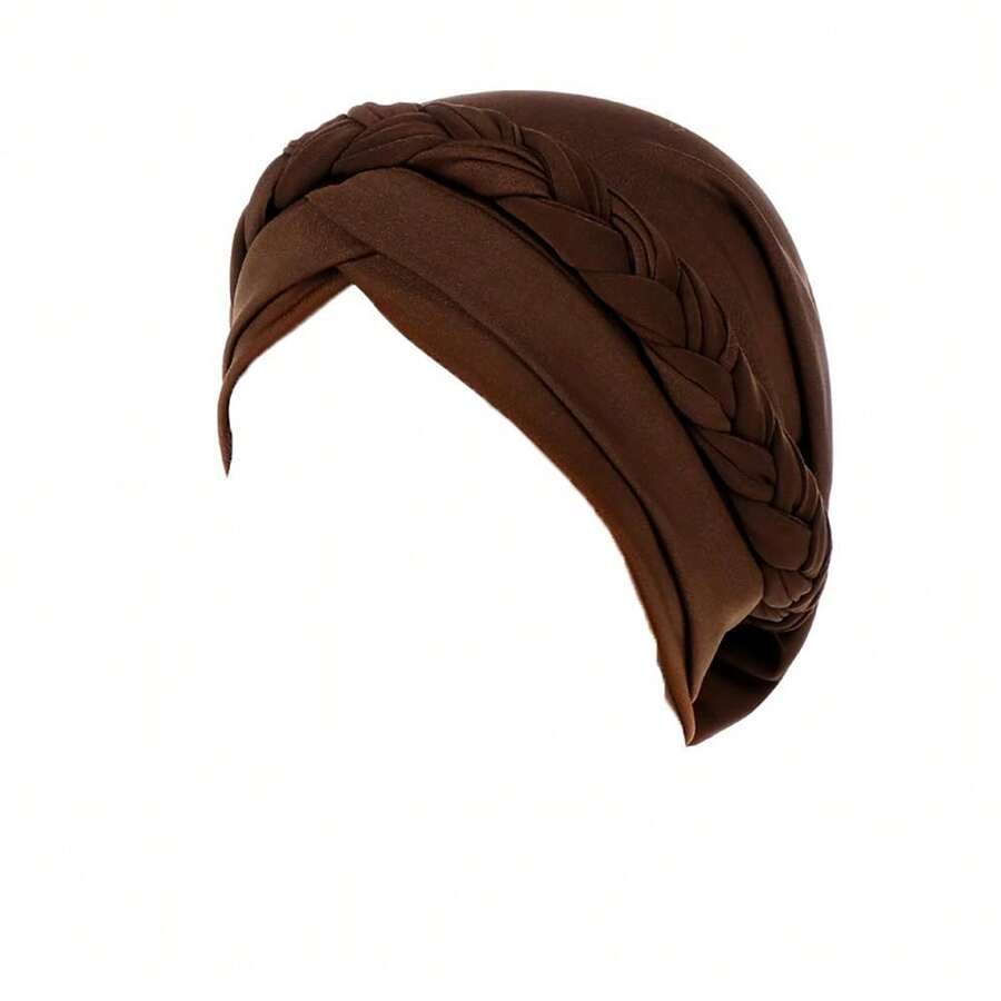 Cancer Chemo Beanies Bandana Headwrap Cap Satin Bonnet Head Scarf Hijab Braid Silky Turban Hats For Women,Champagne - 香檳色 - 查看 1