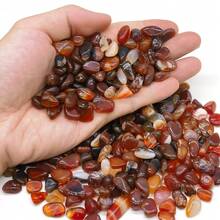 50g/100g Natural Red Agate Crystal Chips Polished Stones, Suitable For Beginners In Reiki, Yoga And Energy Healing, Indoor Plants, Jewelry Making, Wishing Bottles - Natural Stone - View 5
