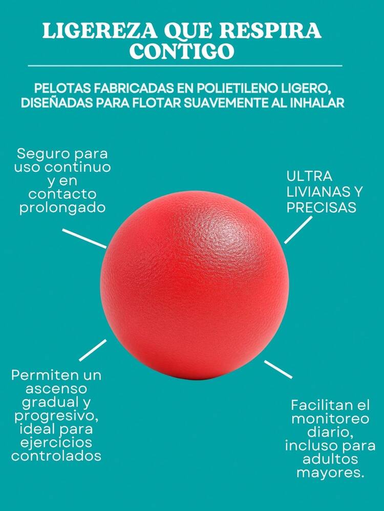 Inspirometro 3 Bolas (inhalación) Ejercicio Respiratorio - Blanco - Añade 4