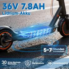 TODIMART T6 Street-Legal Scooter T-Series, 30 Km Range, 350W Motor, 8.5-Inch Honeycomb Tires, Dual Braking System, Adult E-Scooter, Foldable For Easy Storage, App Included - Black - View 5