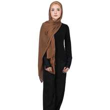 Modal Cotton Hijab Scarf For Women With Undercap Set,MustardBrown - MustardBrown - View 4