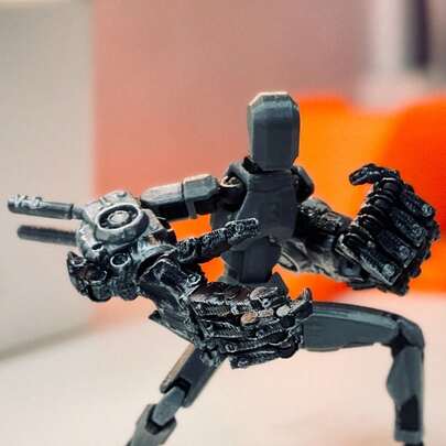 Figura de acción posable de armadura impresa en 3D V5, Dummy No.13 Mecha transformable coleccionable para decoración de escritorio