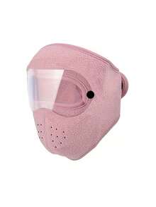 1 pezzo Maschera invernale per il viso completo con visiera anti-appannamento - Copertura antivento staccabile per ciclismo/guida, cinturino regolabile e fodera termica spessa, protezione dal freddo unisex