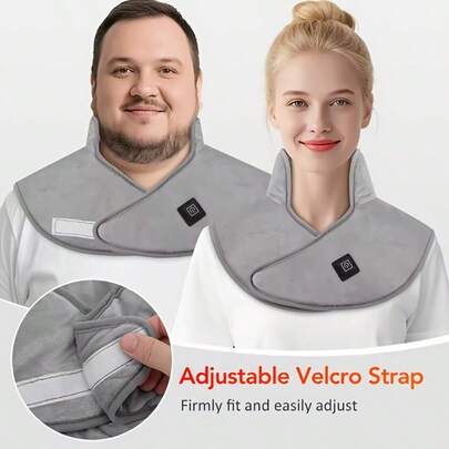 USB颈肩加热垫，电热披肩，柔软面料，3档温度调节，多功能便携披肩，生日和圣诞节礼物，适合送给女性、妈妈、男士、爸爸，也可作为圣诞礼物、暖手宝、男士礼物、圣诞袜填充物，可充电暖手宝