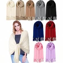 1Pcs Womens Scarf Pashmina Shawls And Wraps For Evening Dresses Warm Pashmina Scarf Shawl Wraps For Women Casual - 1 màu Caramel - Xem 1