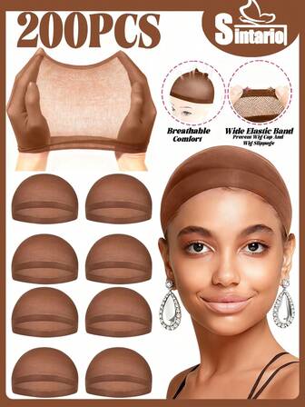 Wig Caps Set For Women – Lace Front Stocking Bald Caps, Stretchable Breathable Mesh Great For Daily Wear & Christmas Gift