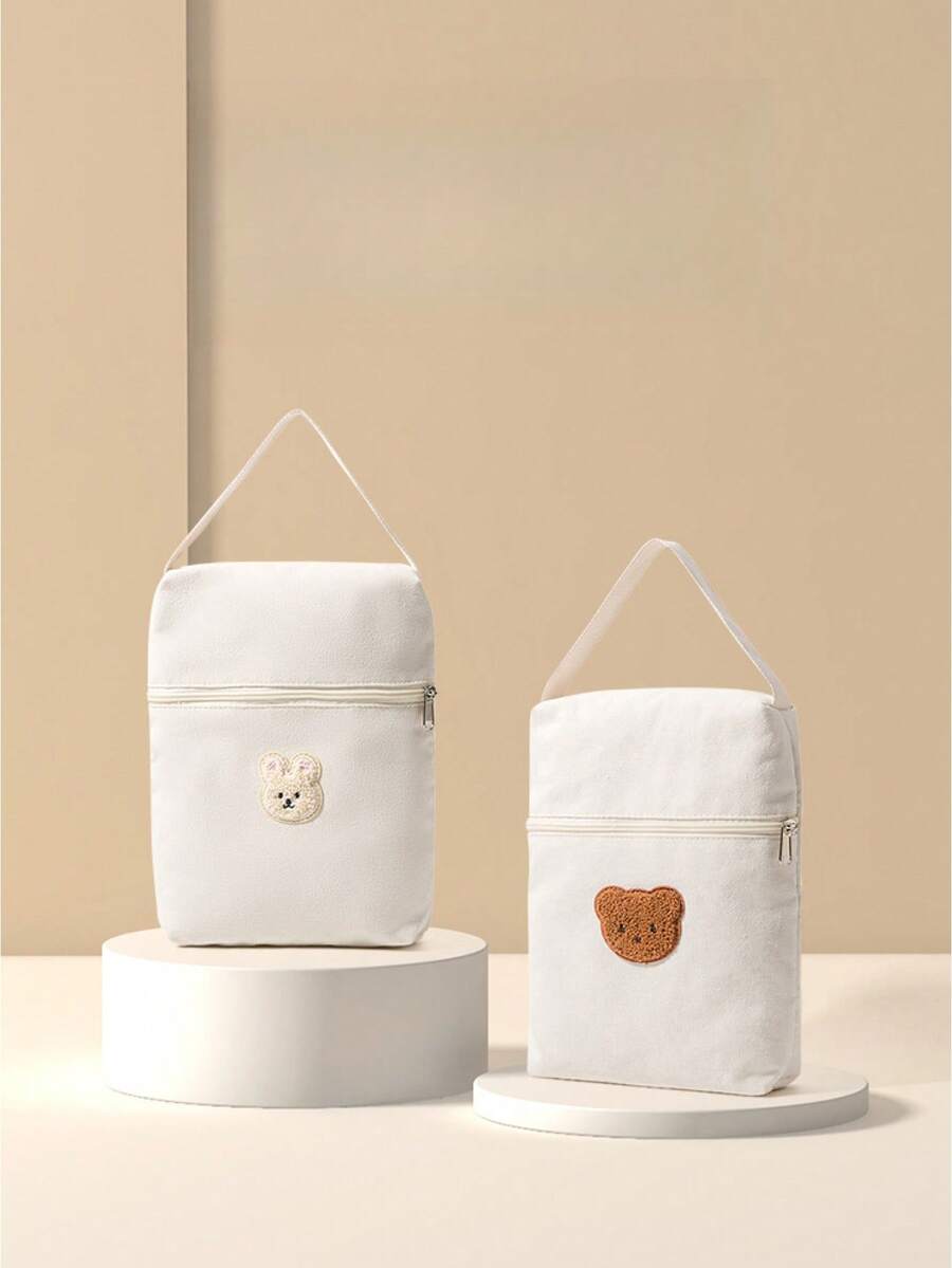 Small Portable Diaper Bag, Fashionable Cartoon Mommy Bag, Multi-Functional Diaper Storage Bag - Multicolor - View 1