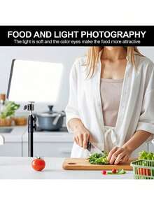 Đèn vuông phẳng 10 inch/Đèn vuông phẳng 10 inch + Giá đỡ hình tam giác 110 cm, Đèn ba màu phẳng 10 inch | Đèn LED chiếu sáng trực tiếp | Đèn chiếu sáng bổ sung đa chức năng - Nguồn điện USB, Giá đỡ hình tam giác linh hoạt và ổn định, Thích hợp cho chụp ảnh, quay video trực tiếp, trang điểm, chụp ảnh tự sướng nhóm, đèn chiếu sáng bổ sung ánh sáng dịu, chiếu sáng trực tiếp nói chung, chụp ảnh, sản xuất nội dung và quay vlog. Thích hợp cho chụp ảnh, quay video, phát trực tiếp, họp qua Zoom, quay vlog, có chân đế chụp ảnh, quay video, phát trực tiếp, phòng họp, quay vlog, đèn selfie, đèn điện thoại - màu đen - Xem 7