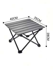 1pc Ultralight Aluminum Alloy Folding Table, Portable Camping Leisure Mini Table For Outdoor Driving, Fishing, Beach, Tent, Tea Table, Sports Outdoor Camping Picnic And Campsite Kitchen