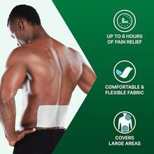 Biofreeze Large Pain Relief Patches, Menthol Pain Patches Lower Back, Neck, Knee, & Shoulder, Comfortable & Flexible Fabric Stays In Place, Eligible, 5 Ct - Lớn - Xem 8