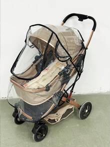 1件装婴儿推车雨罩，儿童挡风罩，婴儿伞车防雨罩 - 透明色 - 查看 12